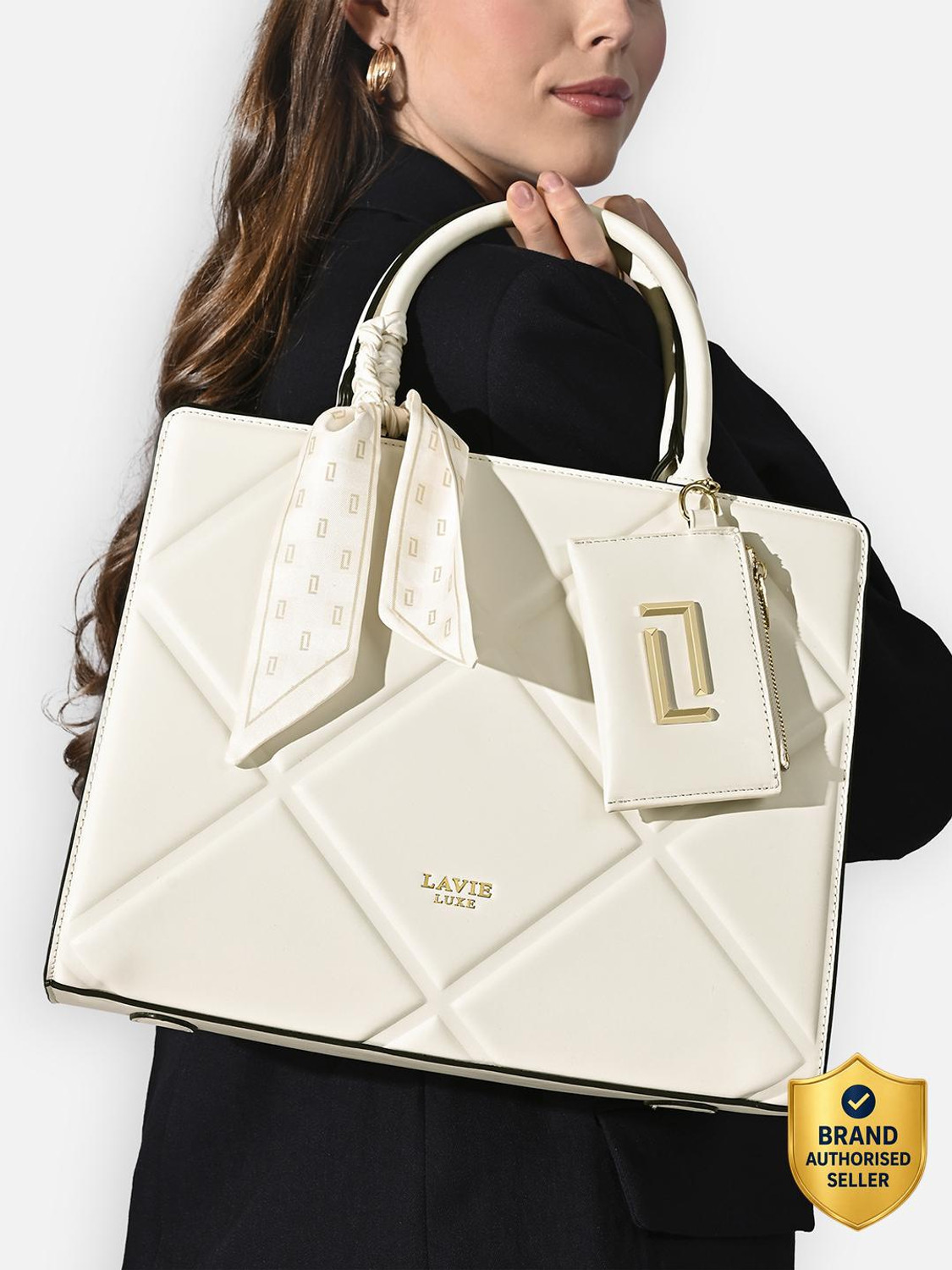 Image of Lavie Luxe Women White Satchel