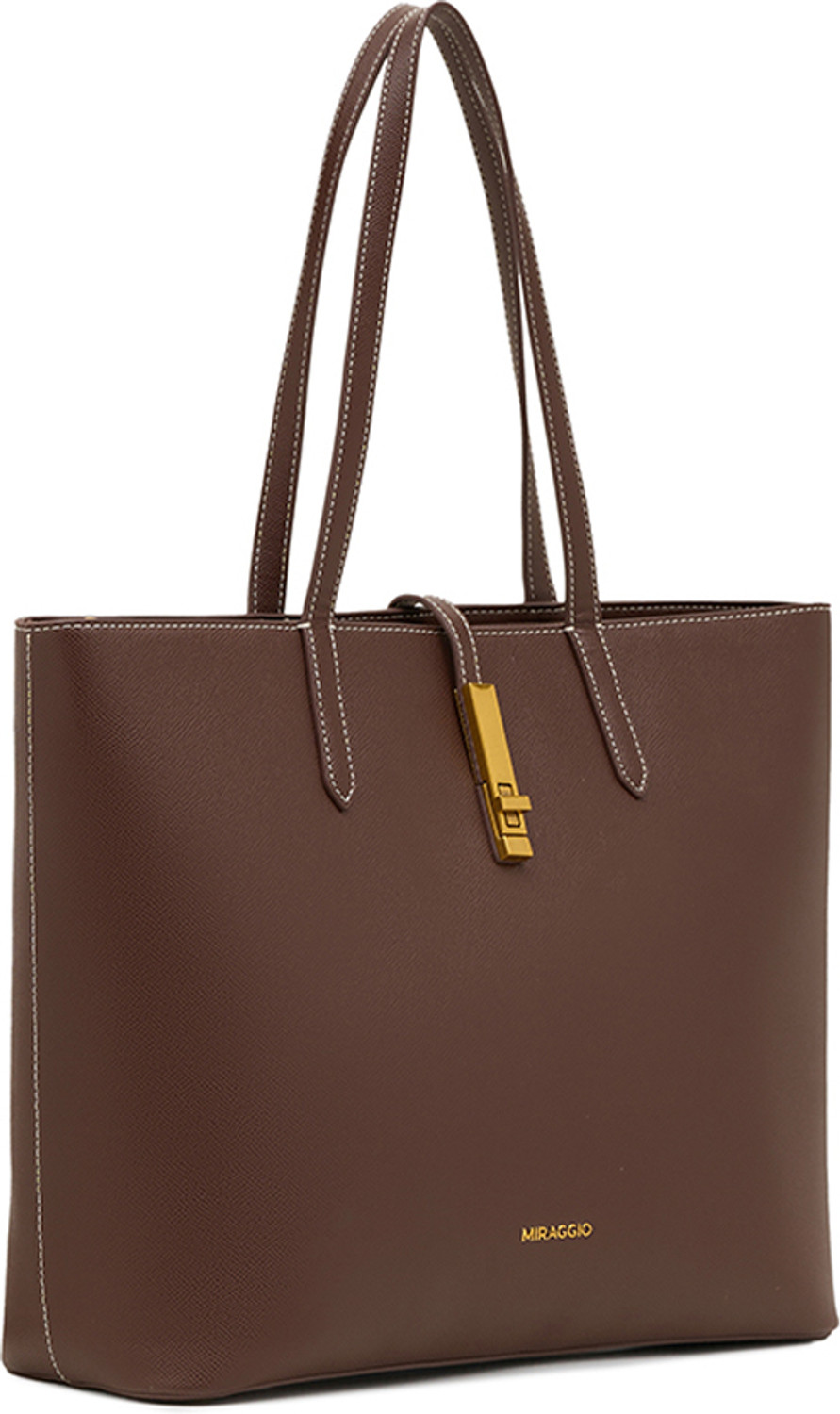 Image of Miraggio Women Brown Tote