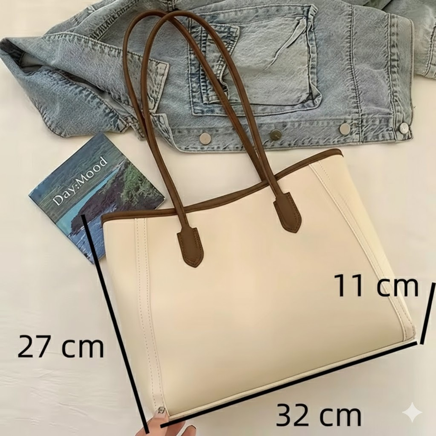 Image of Duniya Tan Tote HANDBAG AND SLING BAG FOR WOMEN AND GIRLS