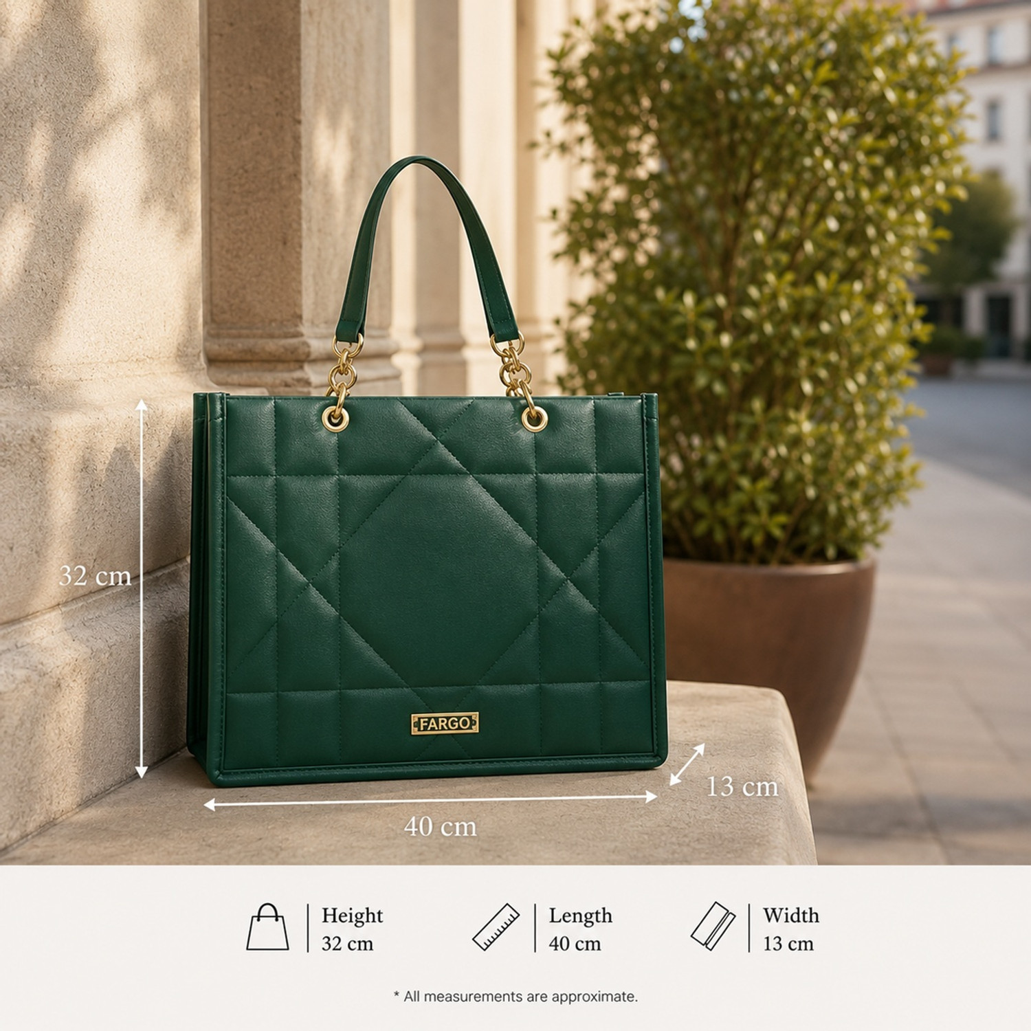 Image of Fargo Women Green Tote