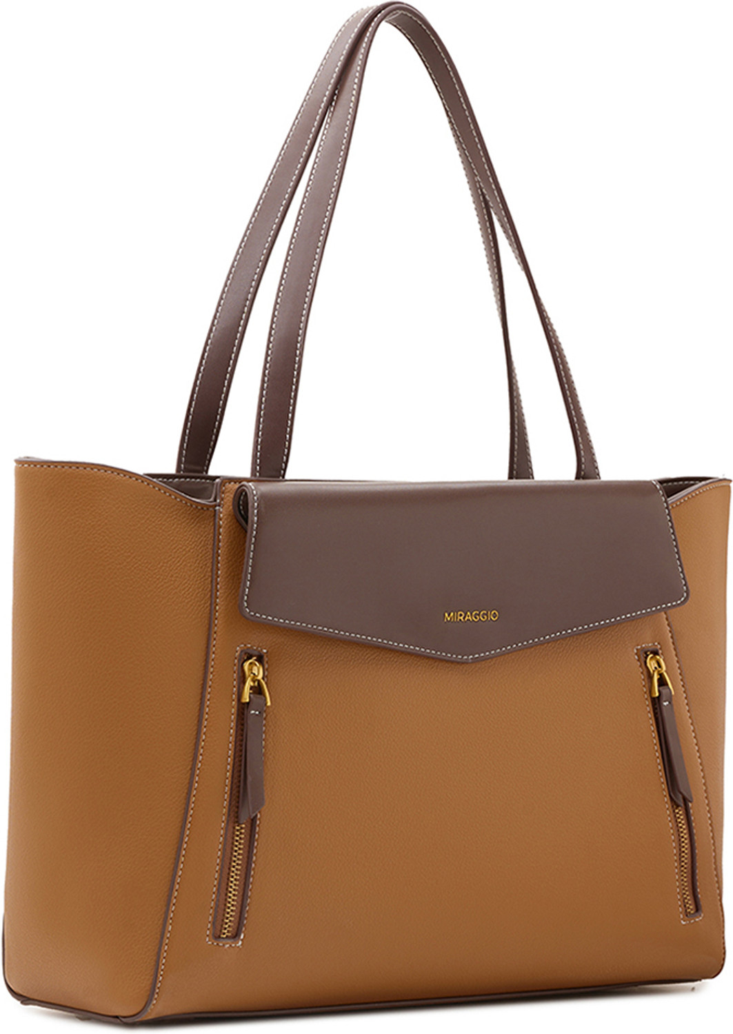 Image of Miraggio Women Brown Tote