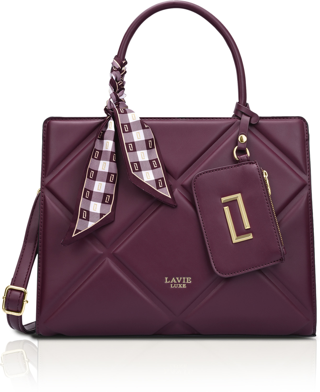 Image of Lavie Luxe Women Purple Satchel