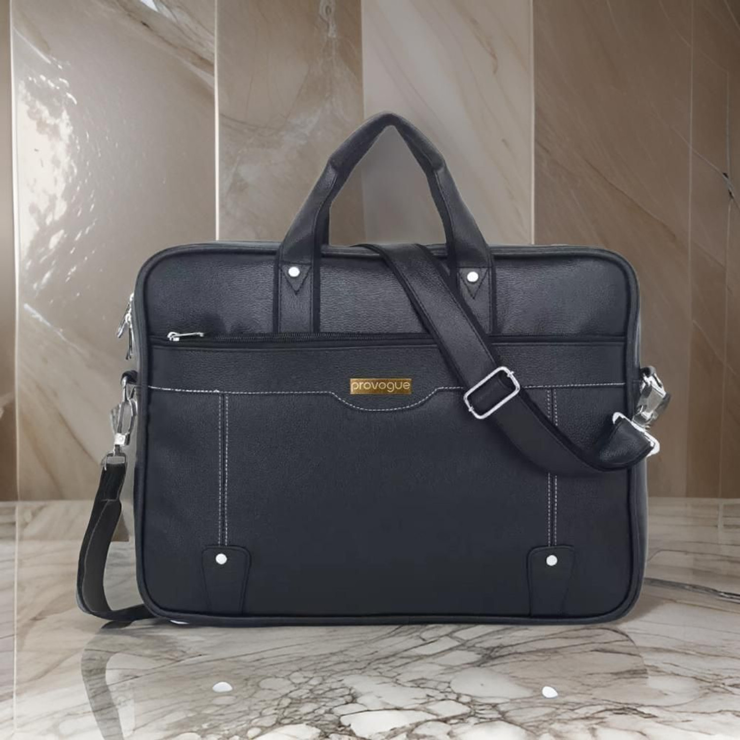 Image of PROVOGUE Men & Women Black Messenger Bag