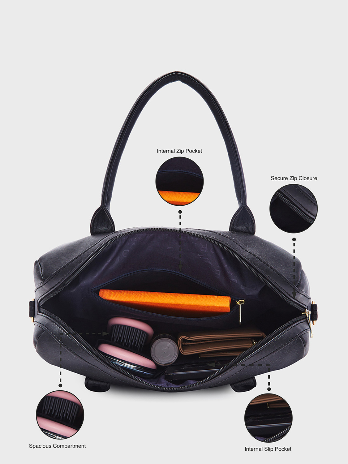 Image of Caprese Women Black Handbag