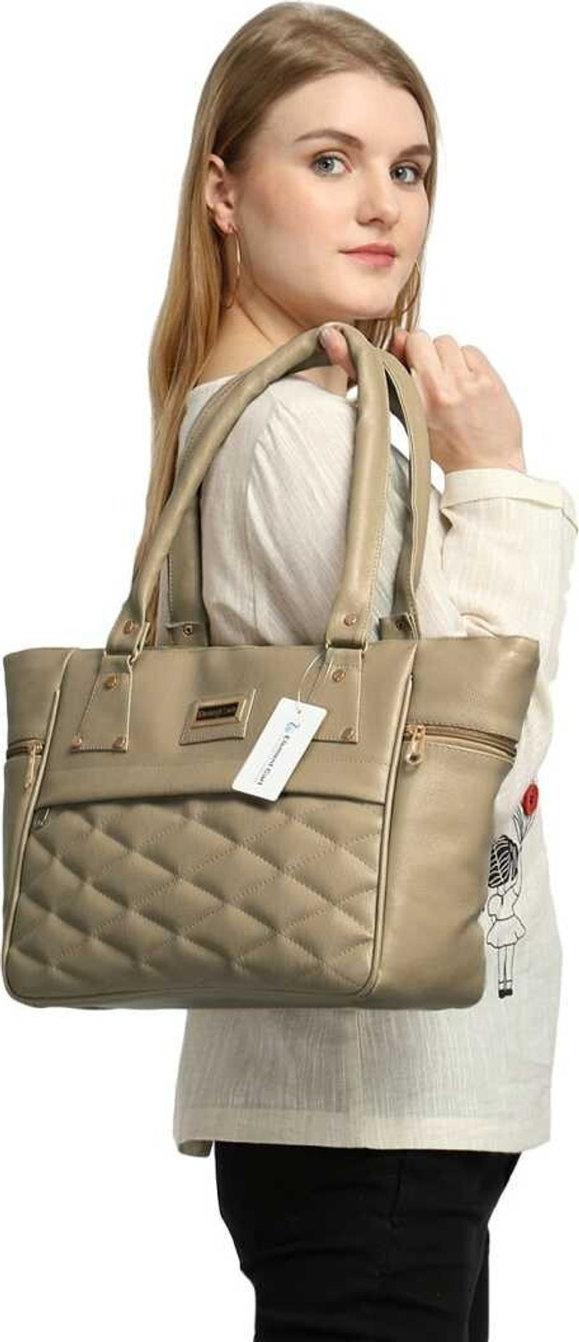 Image of ARK FASHION Women Beige Handbag
