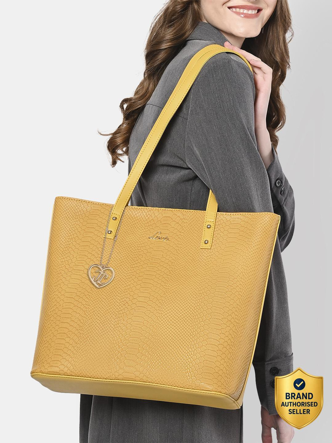 Image of LAVIE Women Yellow Tote