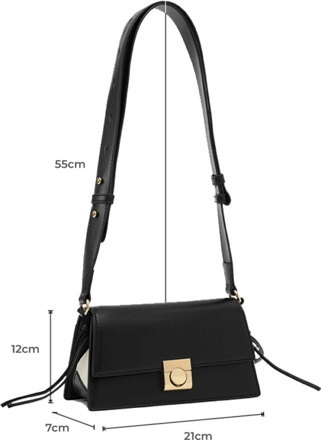 Image of Miraggio Women Black Sling Bag