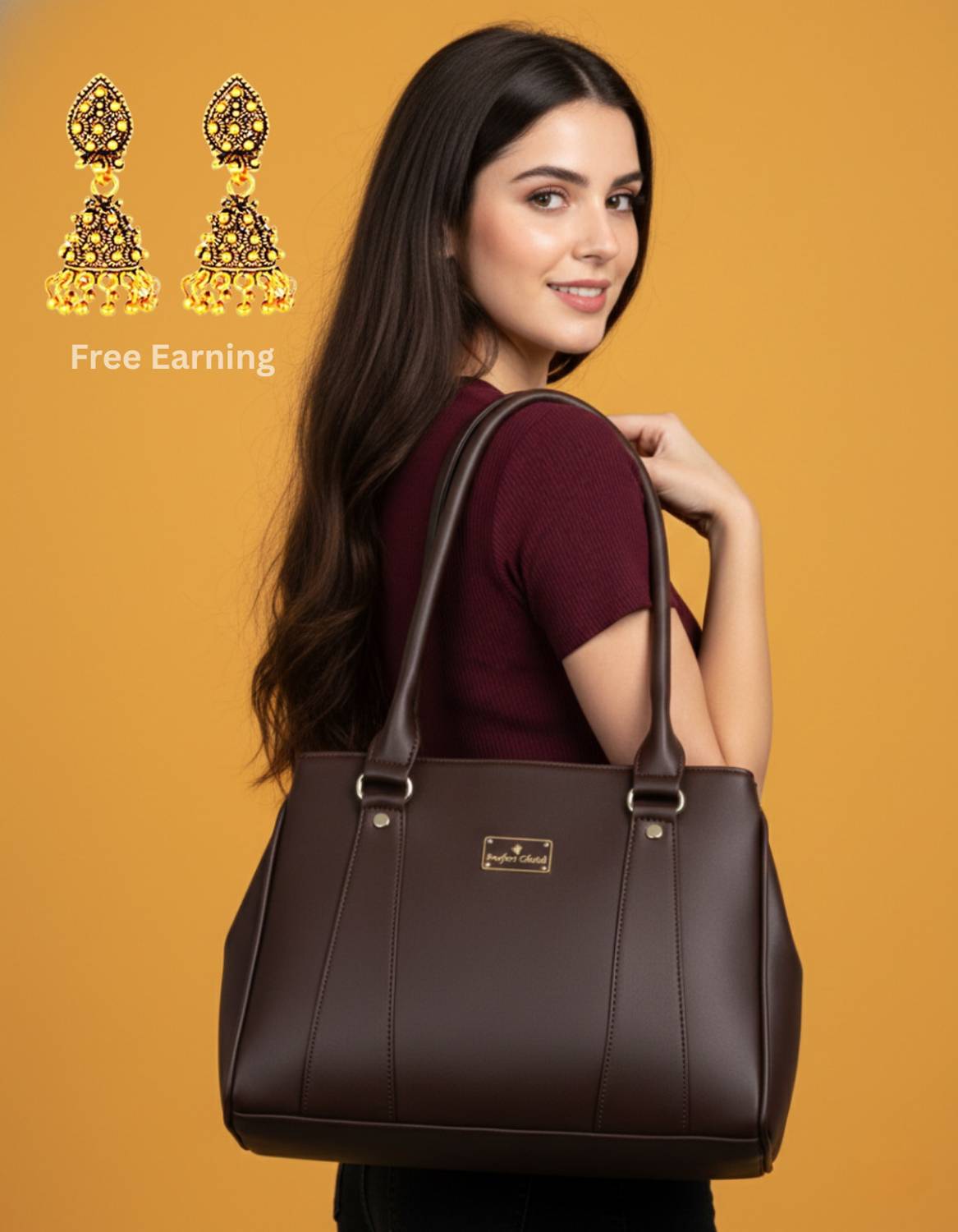 Clovia Fashion Women Brown Shoulder Bag