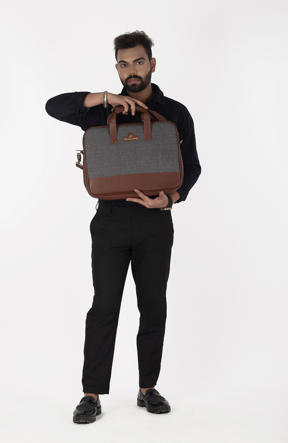 Image of ClassyCarry Men & Women Grey Messenger Bag