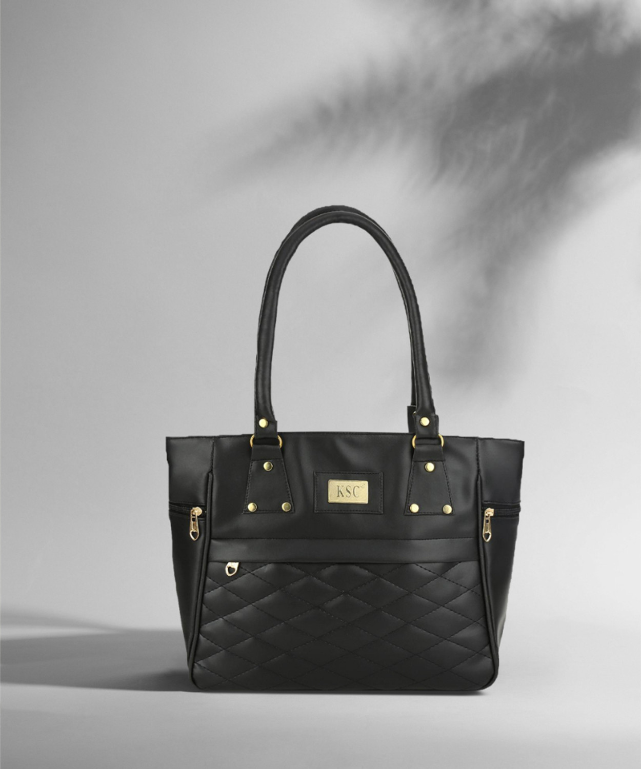 Image of khatushyam collection Women Black Hand-held Bag