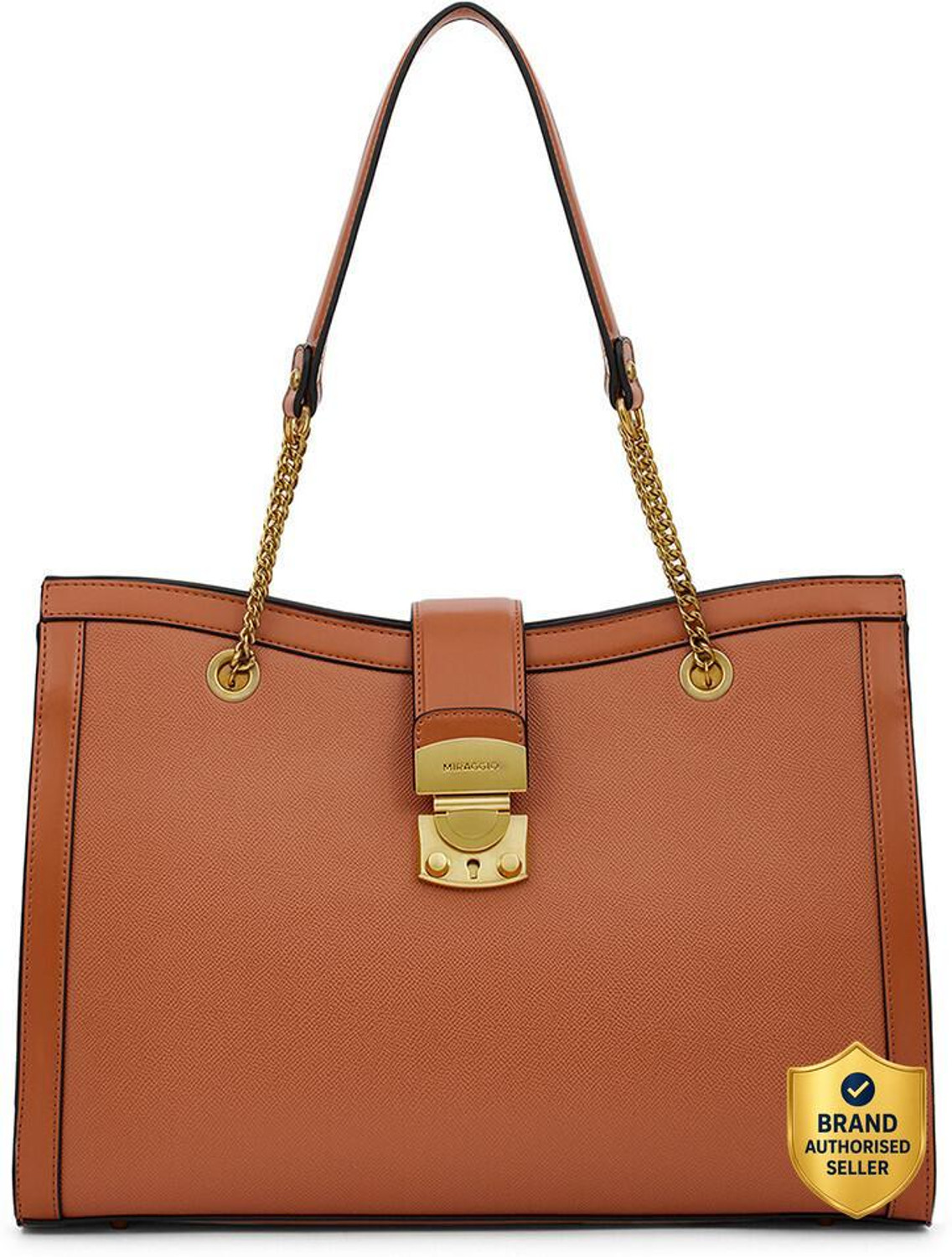 Image of Miraggio Women Brown Tote