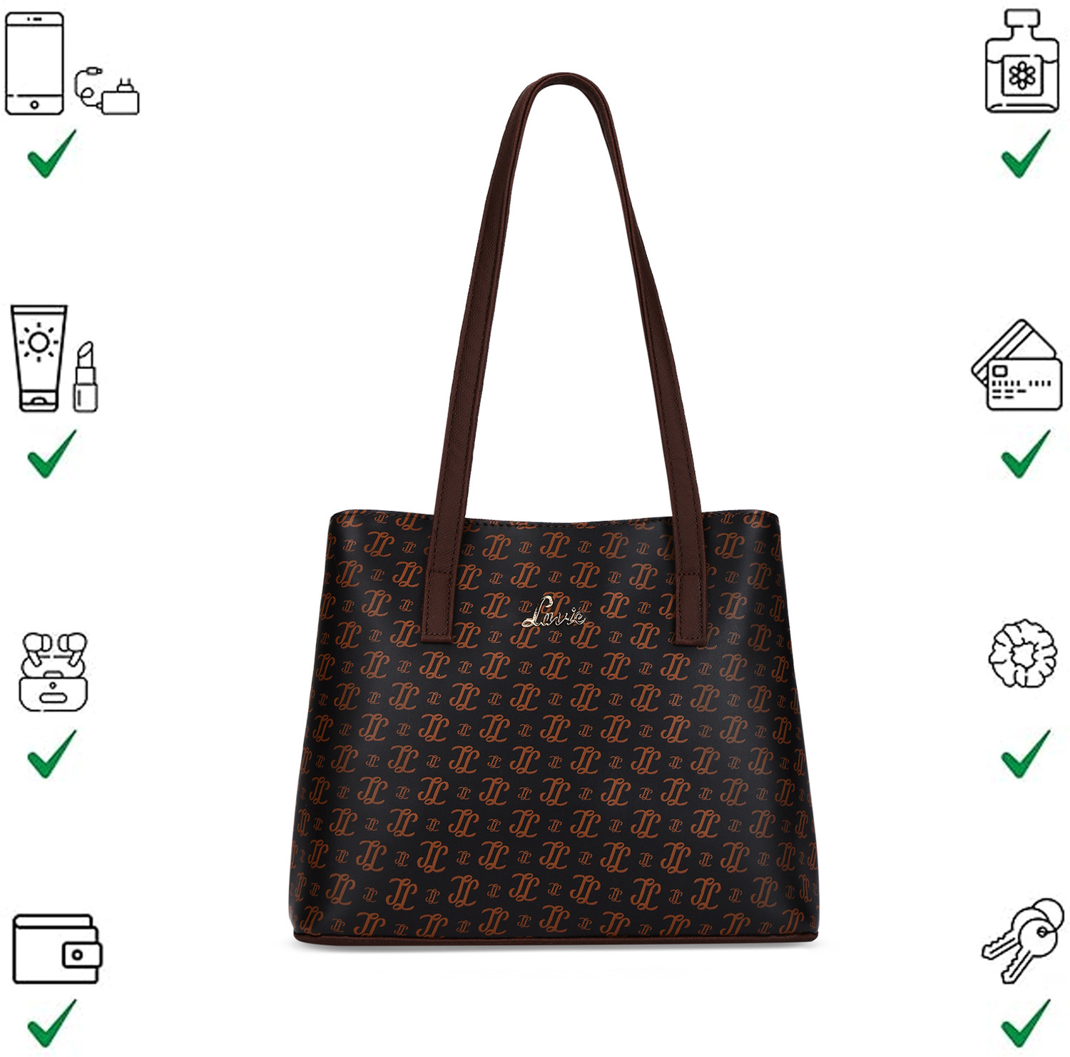 Image of LAVIE Women Grey Satchel