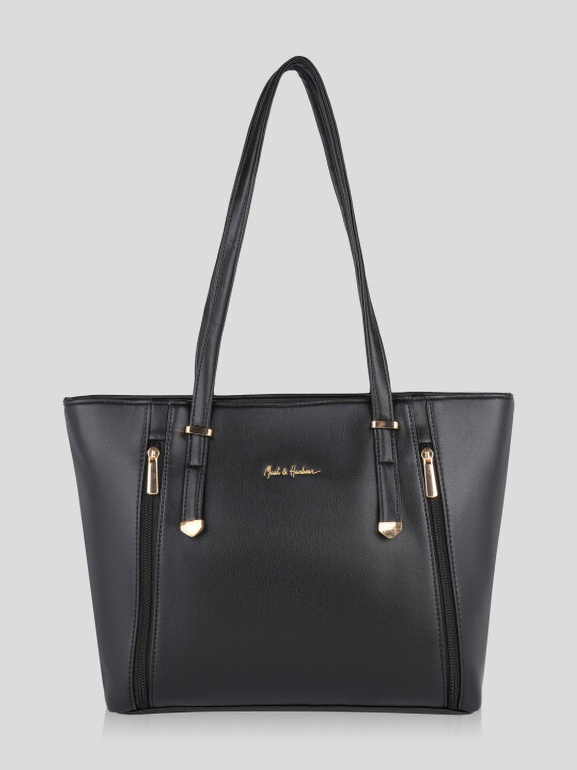 Image of Mast & Harbour Women Black Hand-held Bag