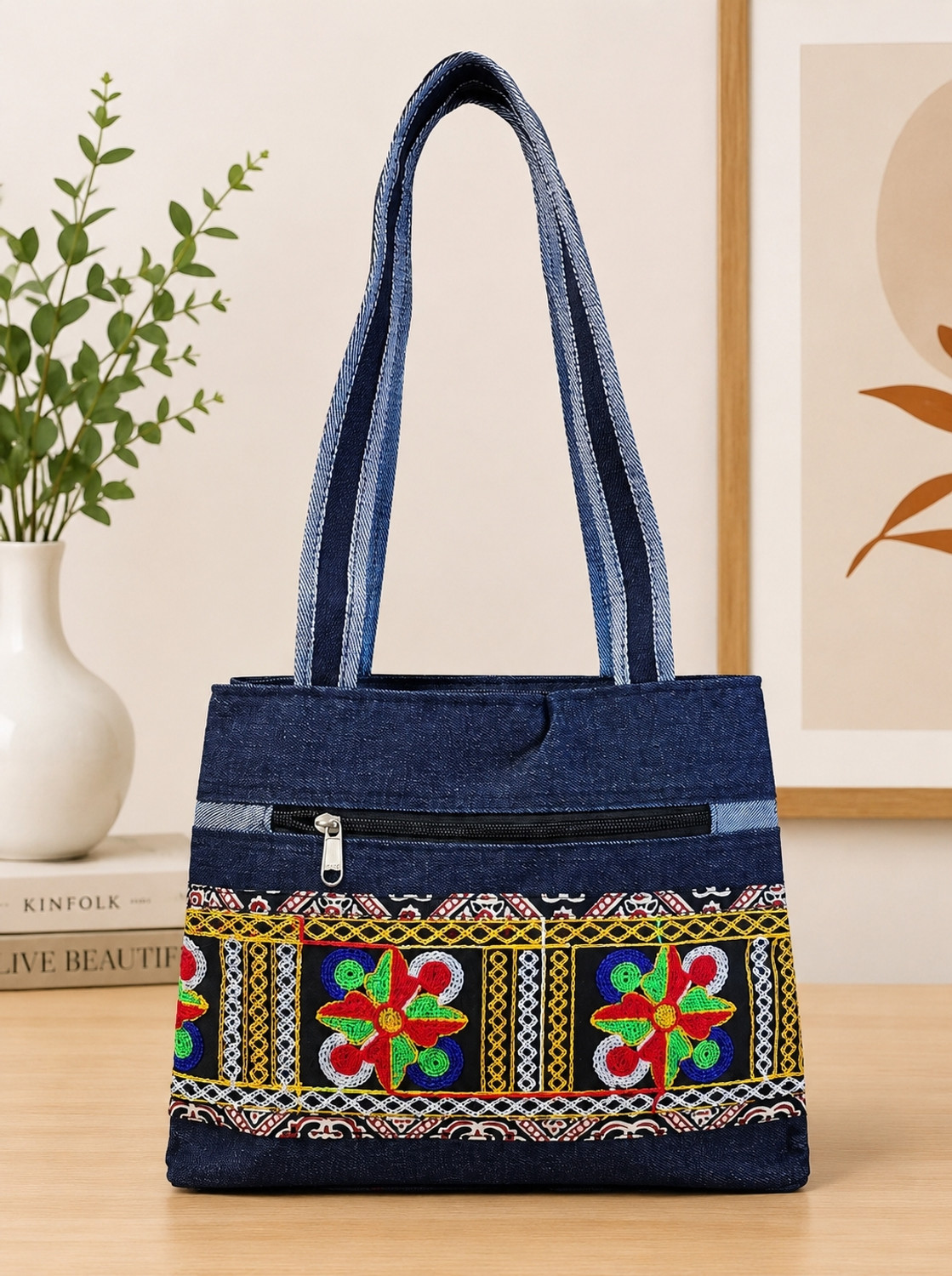 Image of Mural Women Blue Tote