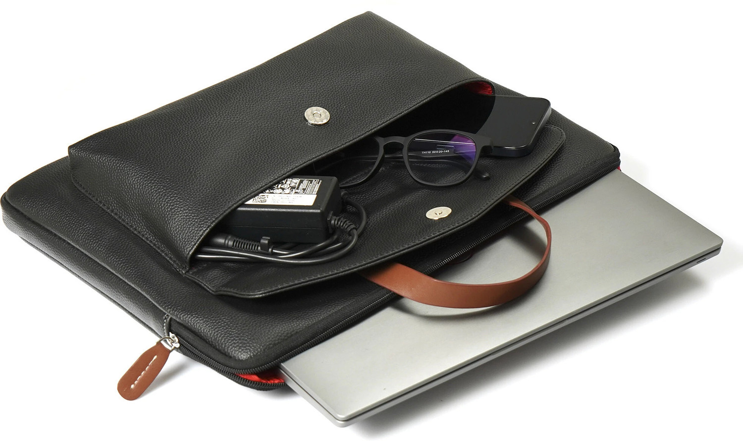 Image of Gilmore Oak Men & Women Black Messenger Bag