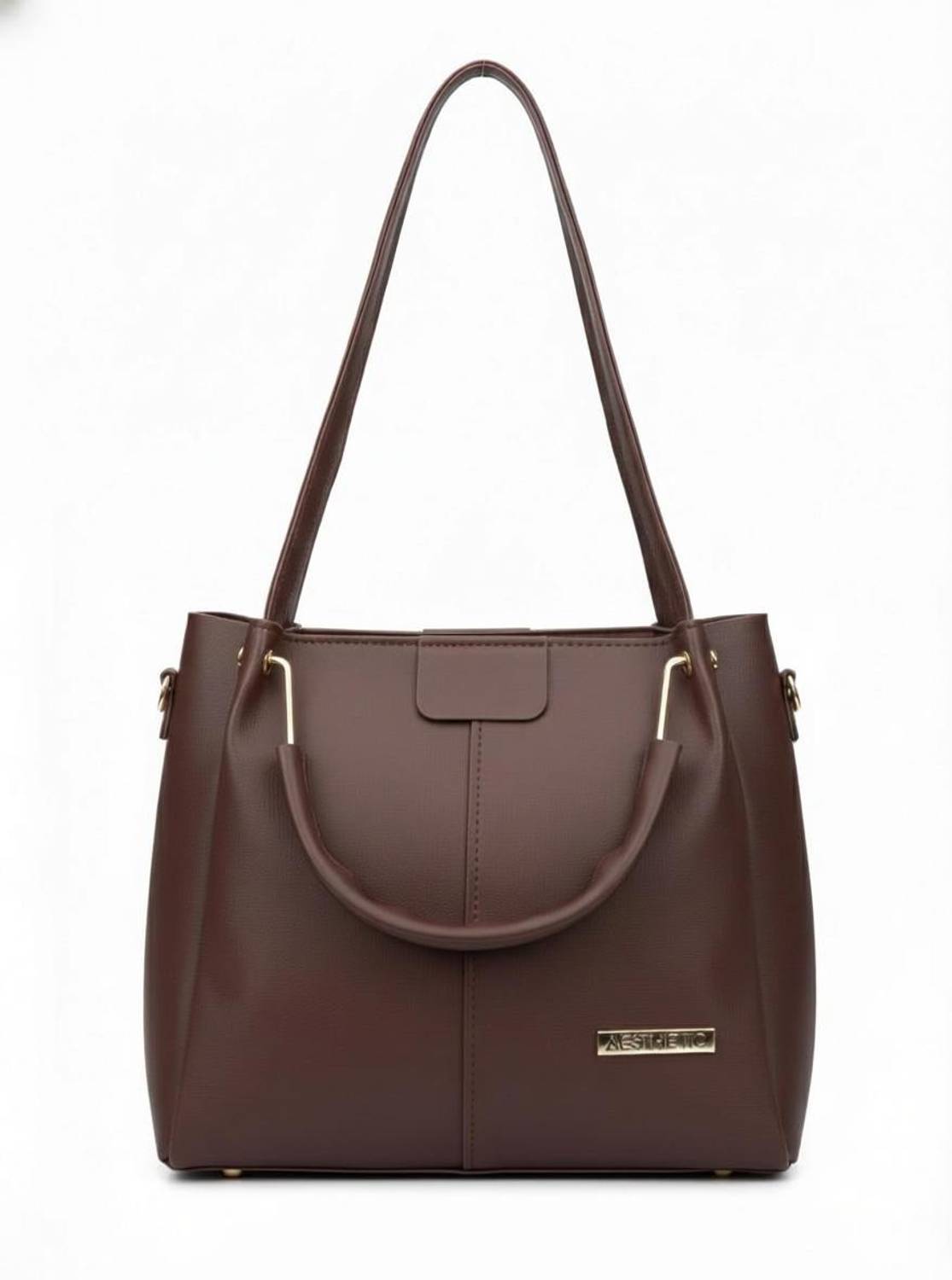 aesthetic Women Brown Shoulder Bag