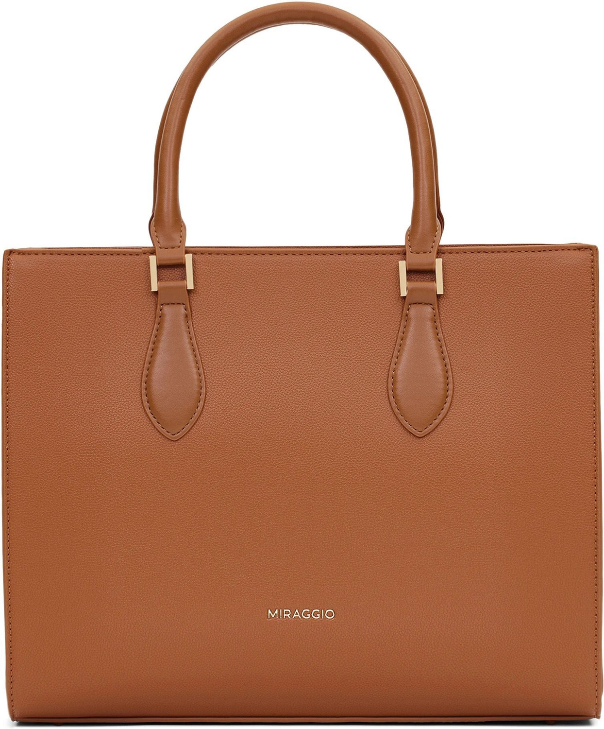 Image of Miraggio Women Brown Satchel