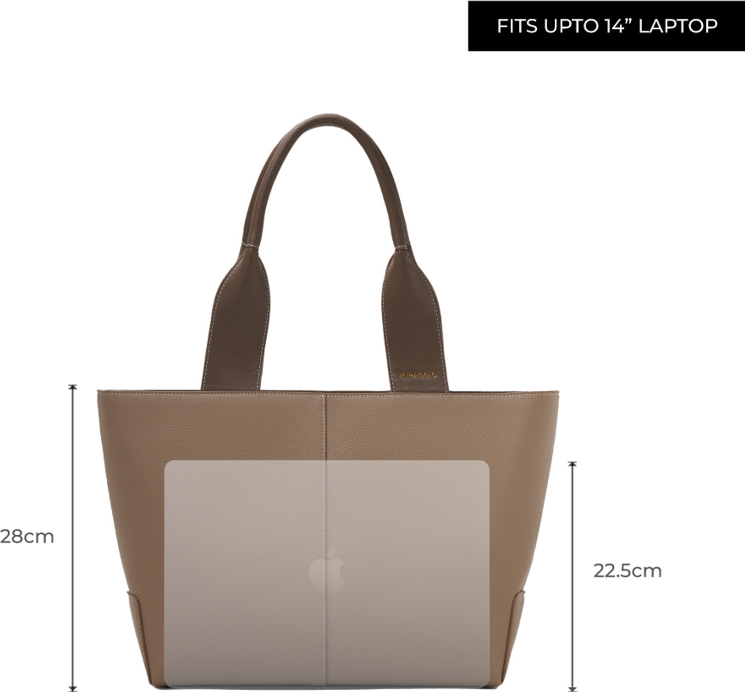 Image of Miraggio Women Khaki Tote
