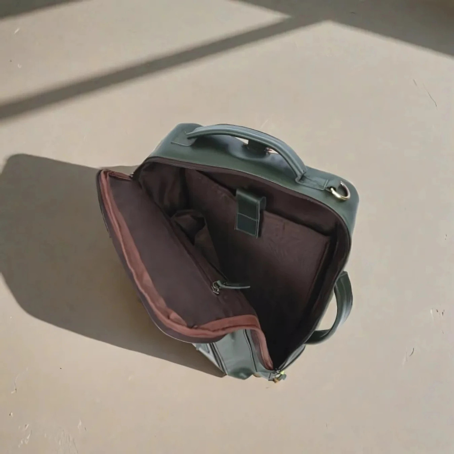 Image of LUXURIO CRAFT Men & Women Green Messenger Bag