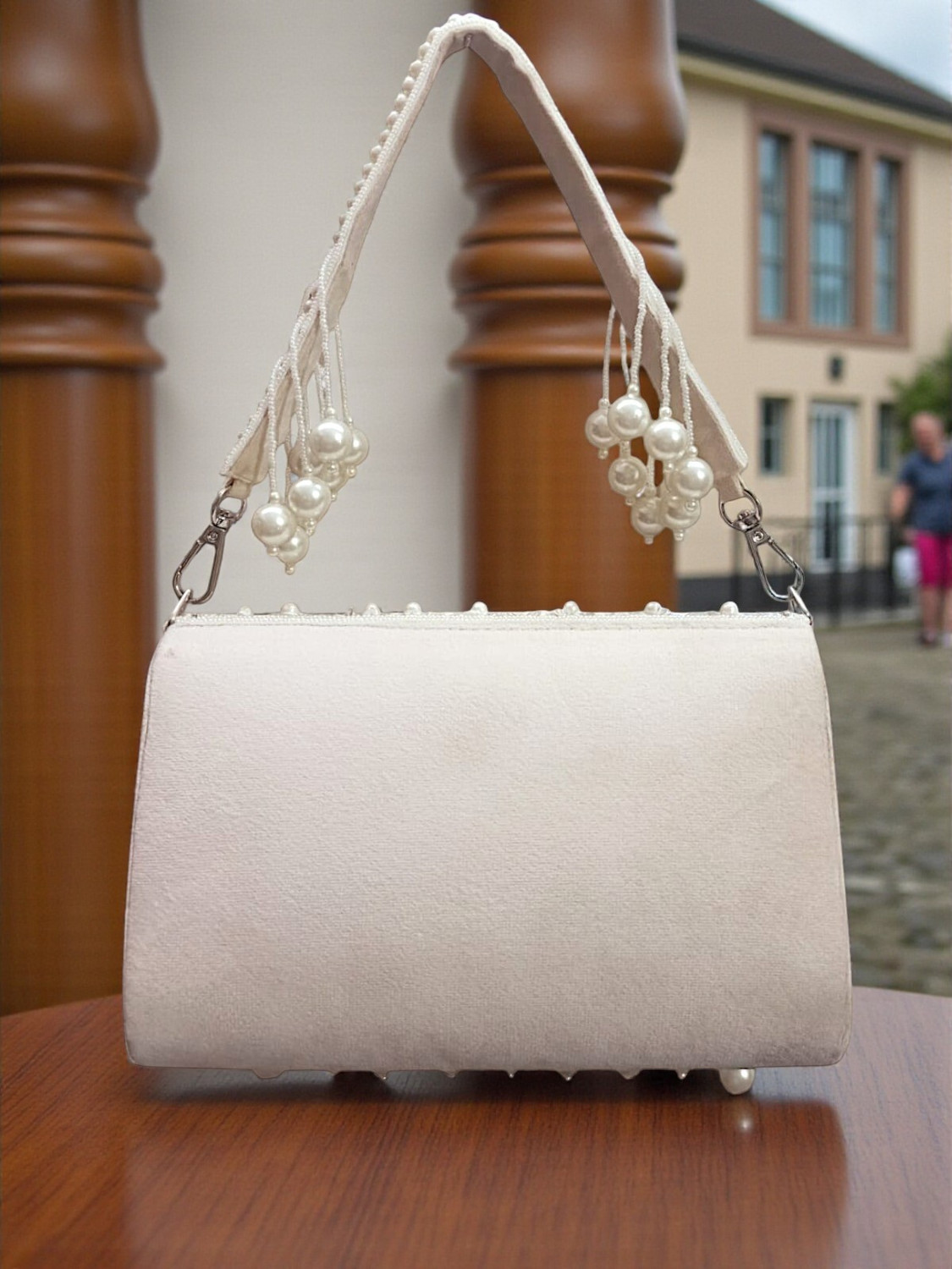 Image of Zeba collection Girls White Handbag