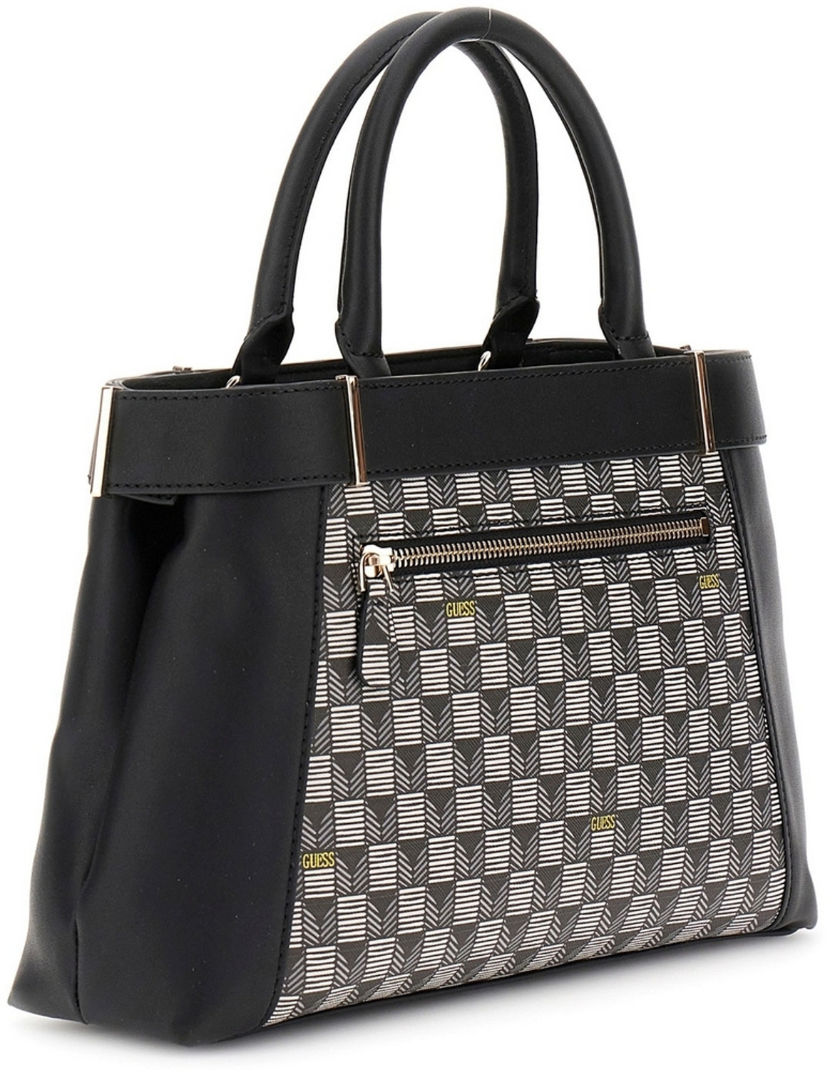 Image of GUESS Women Black, Grey Satchel