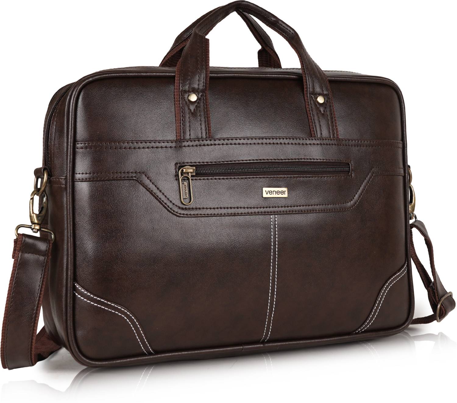 Veneer Brown Messenger Bag Laptop messenger bag for men women