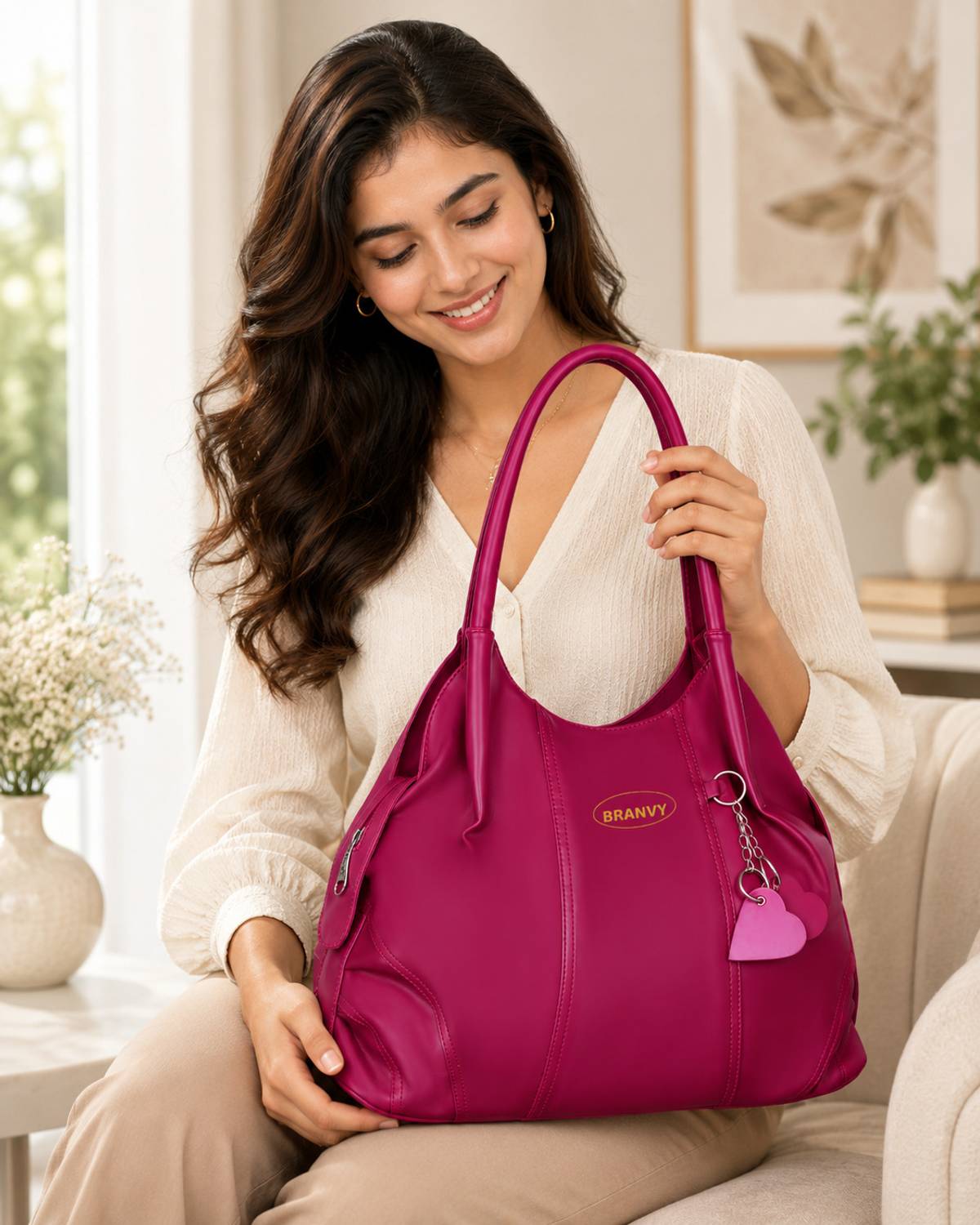 BRANVY Women Maroon Handbag