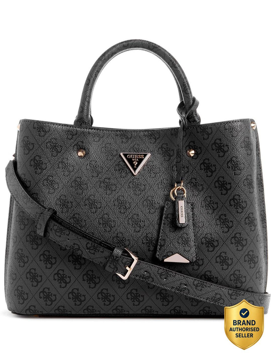 Image of GUESS Women Black Satchel