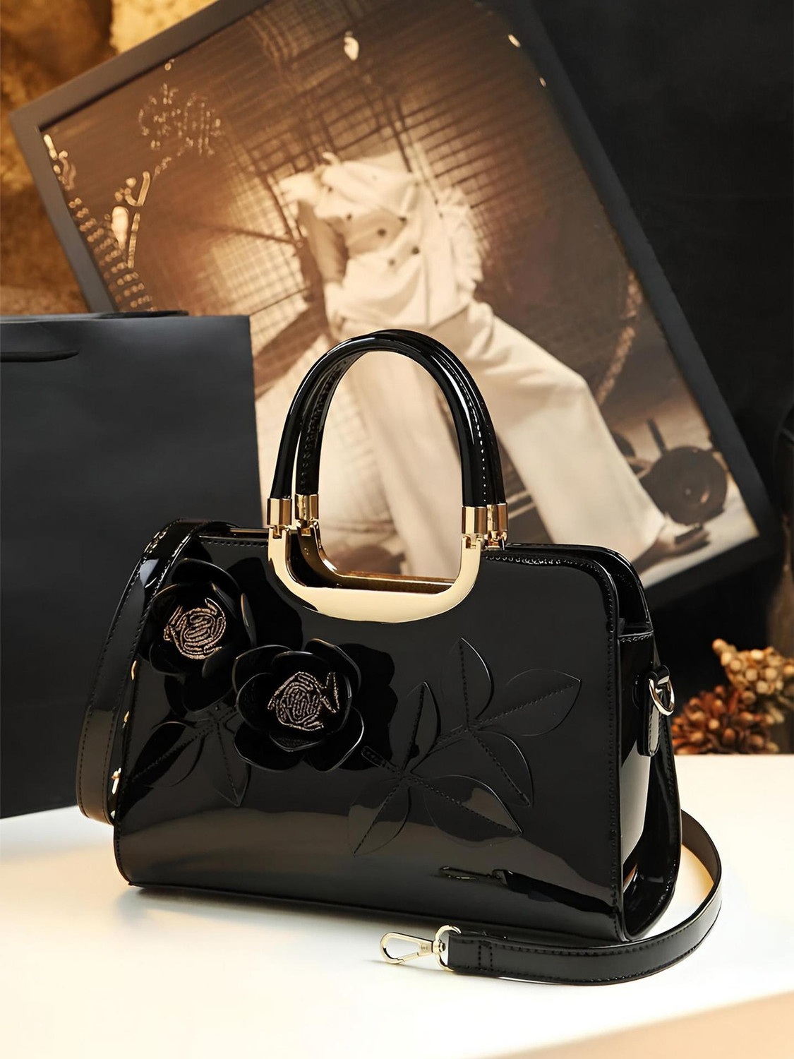 Image of SYGA Women Black Handbag