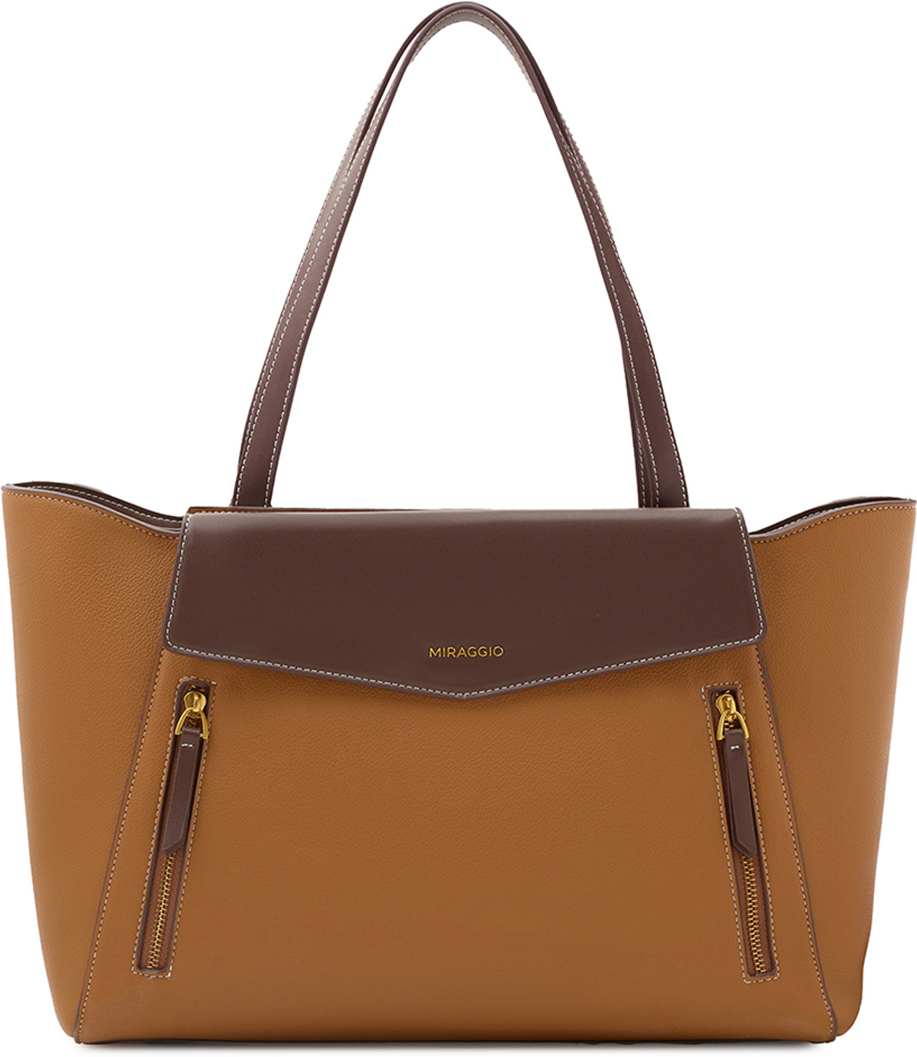 Image of Miraggio Women Brown Tote