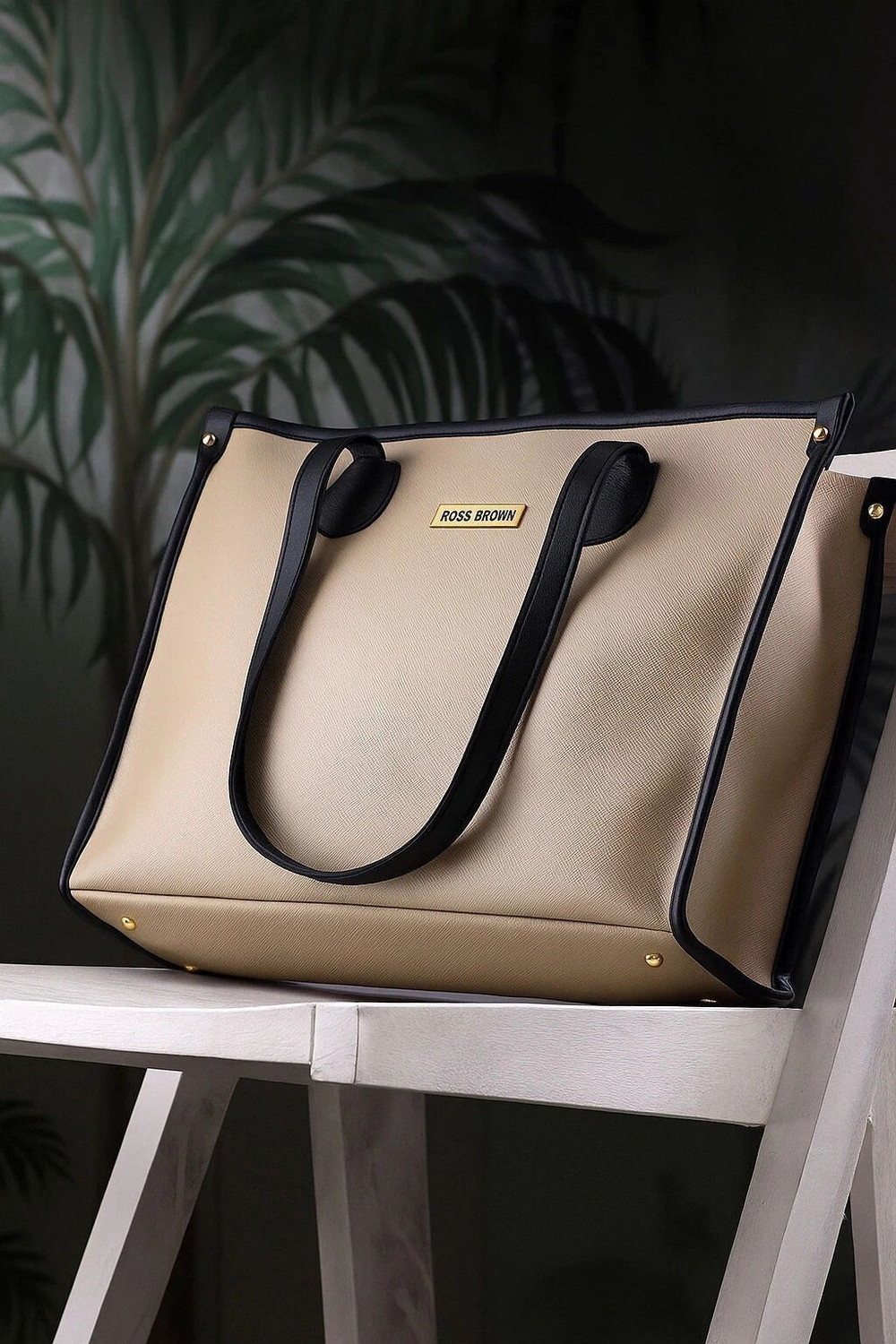 Image of Ross Brown Women Beige Tote