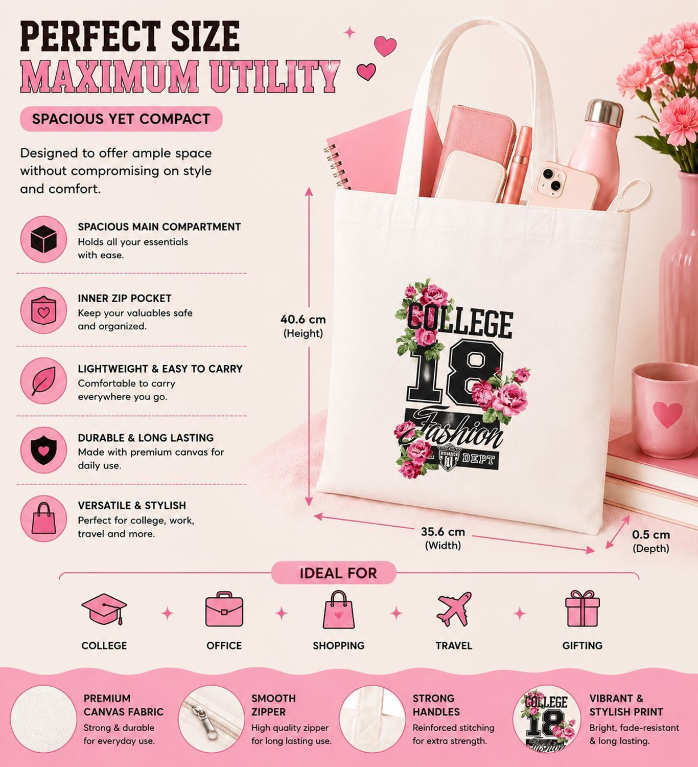 Image of DazyTotes Women Black Tote