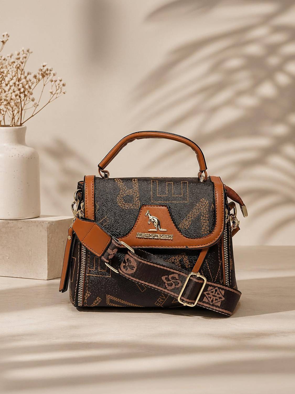 BATCAT Girls Brown Satchel