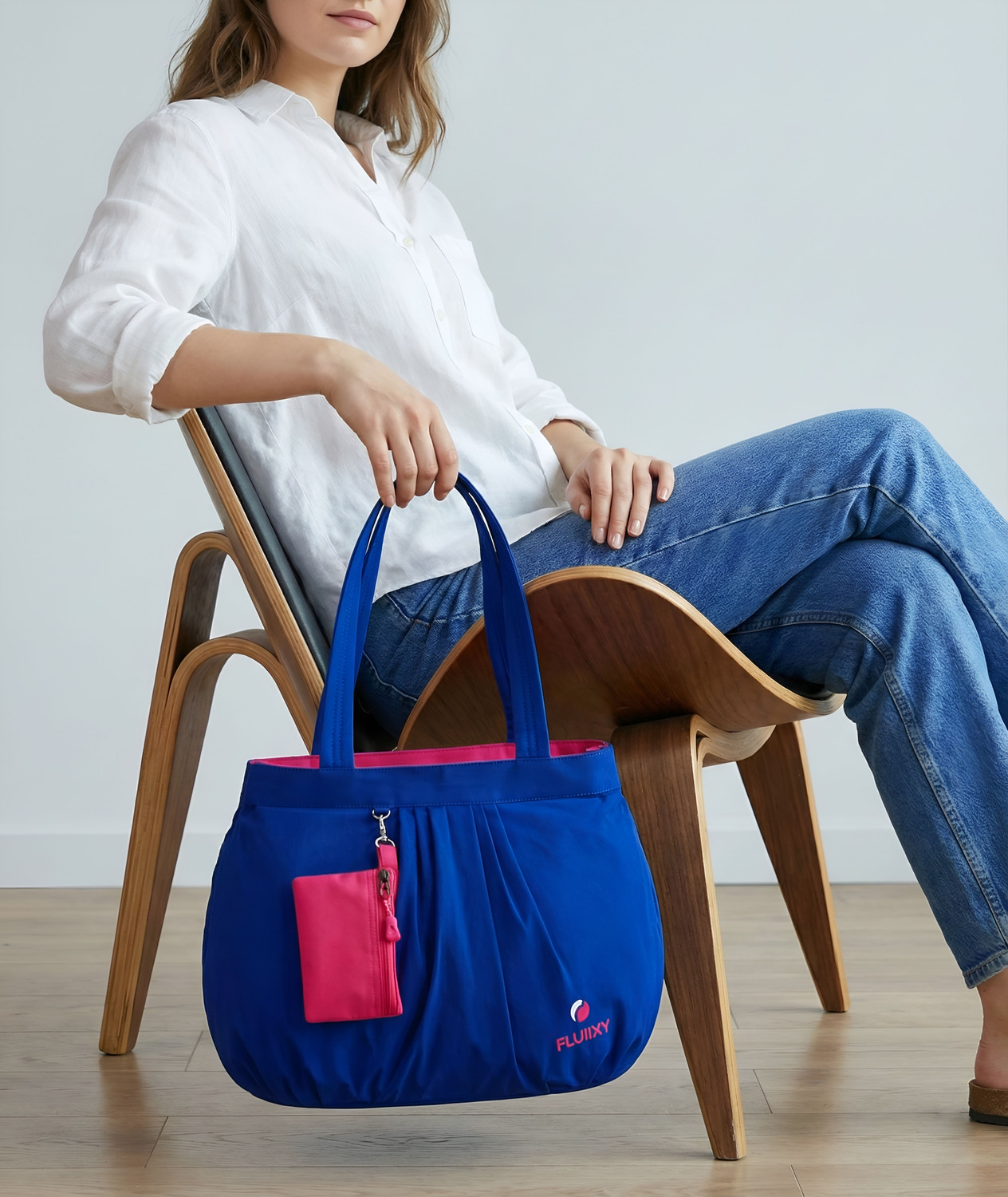 Image of FLUXFY Women Blue Shoulder Bag