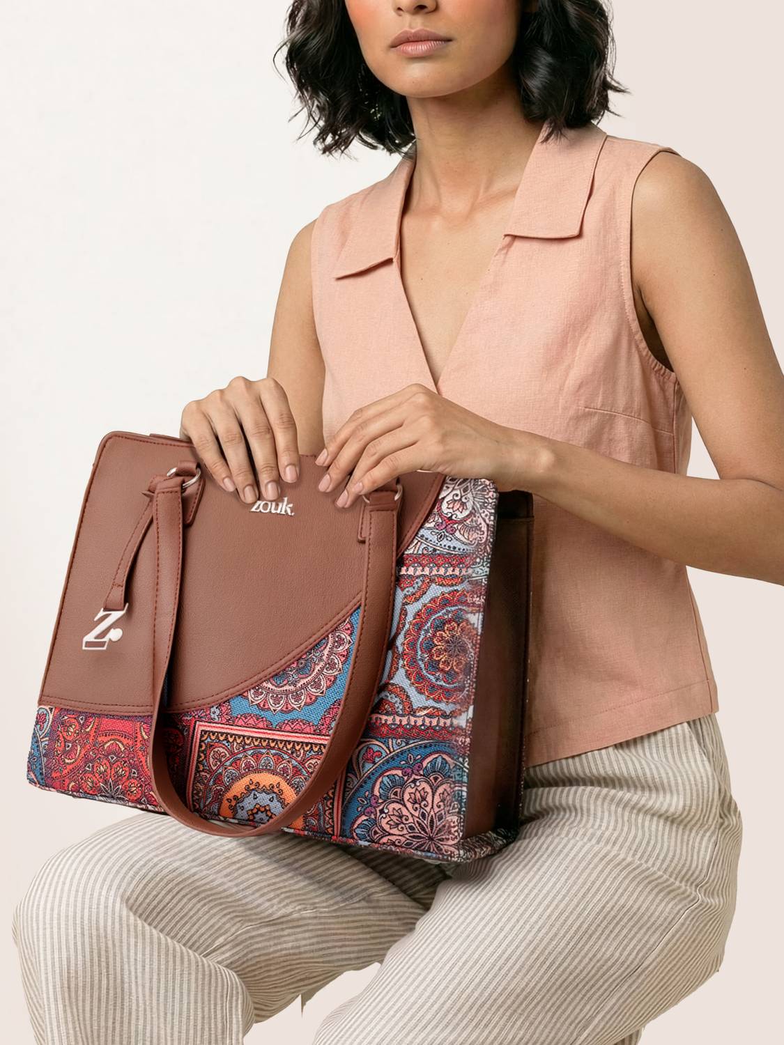 ZOUK Women Multicolor Tote - Image 2