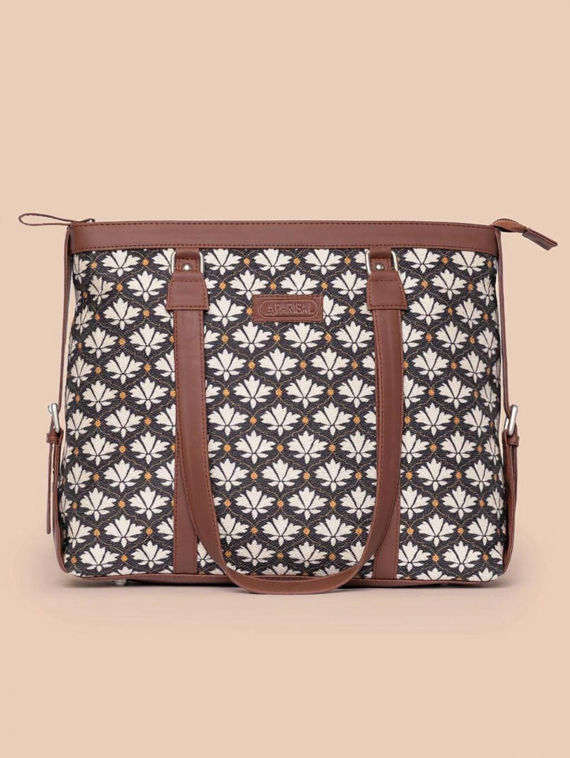 Image of Parisal Women Brown, Yellow, Black Handbag