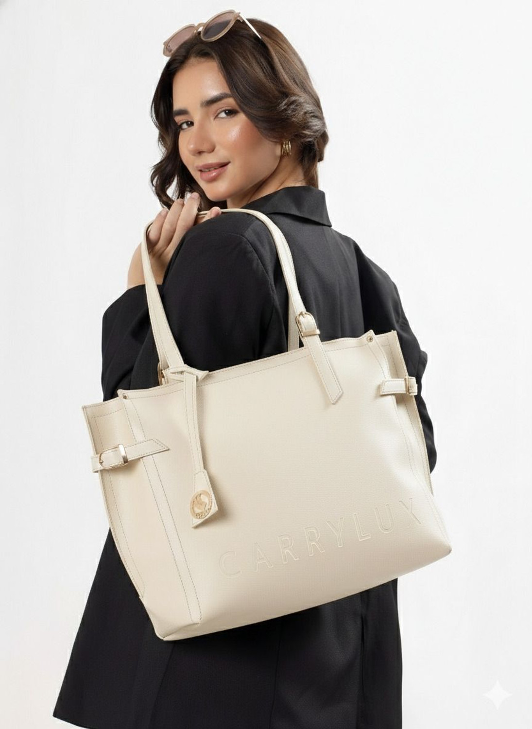 Image of CarryLux Women Beige Tote