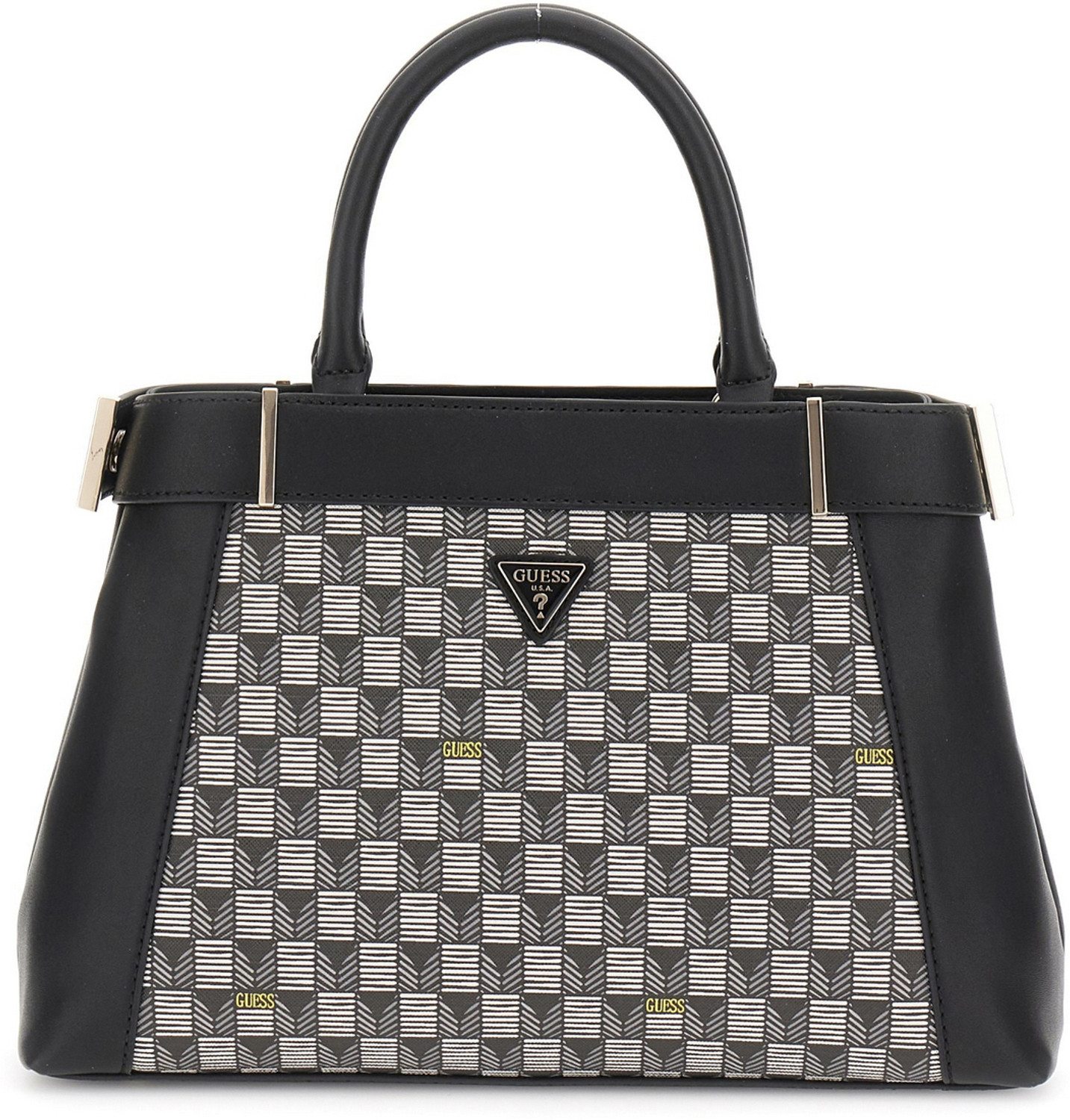Image of GUESS Women Black, Grey Satchel