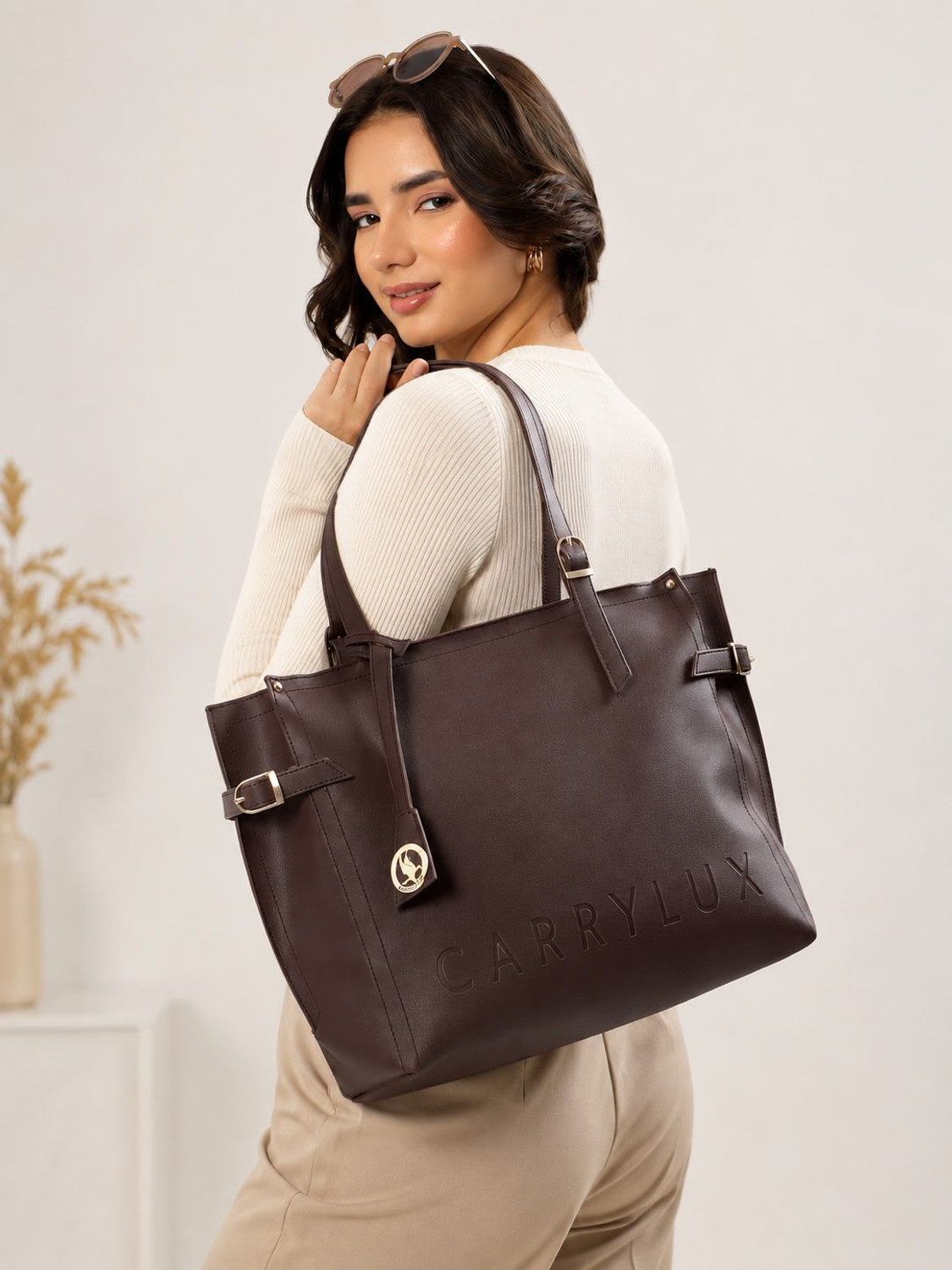 Image of CarryLux Women Brown Tote