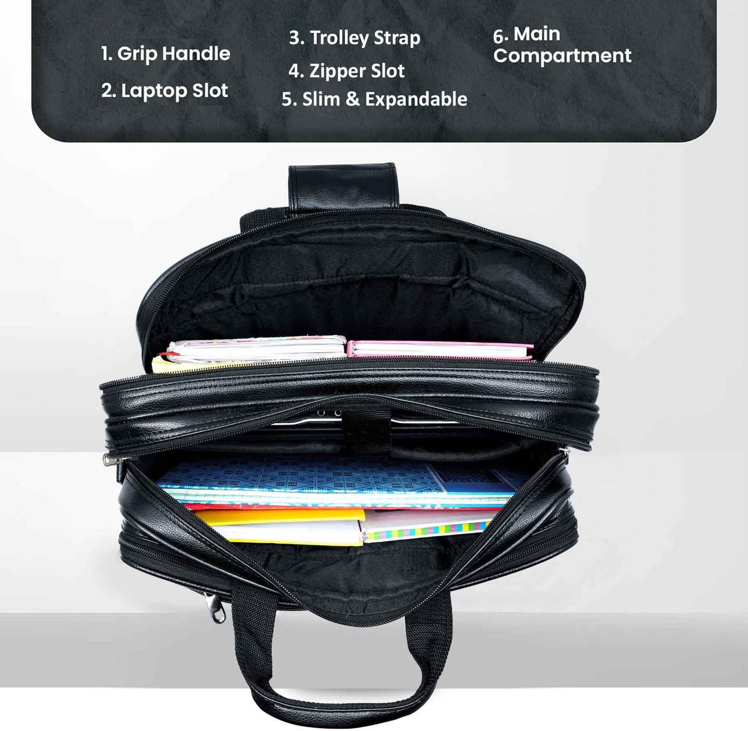 Image of IMPEX Men & Women Black Messenger Bag