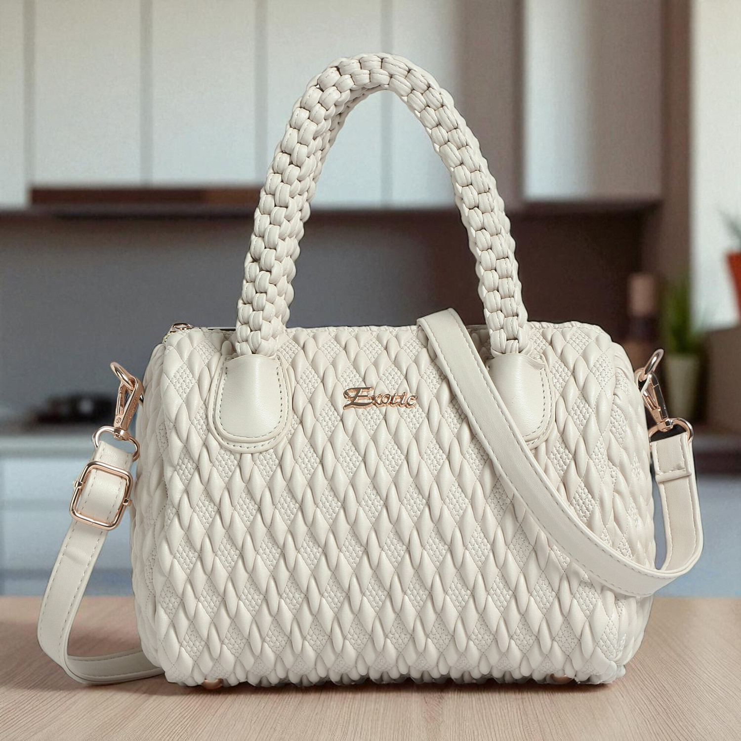 Image of Exotic Women White Satchel