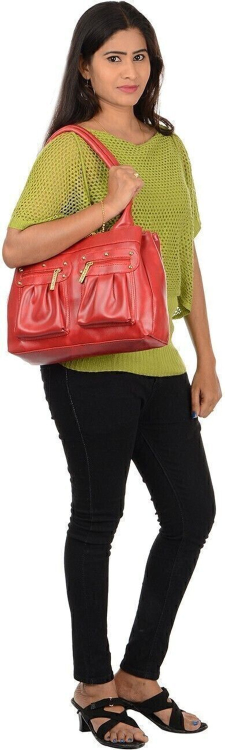 Image of taschen Women Red Shoulder Bag