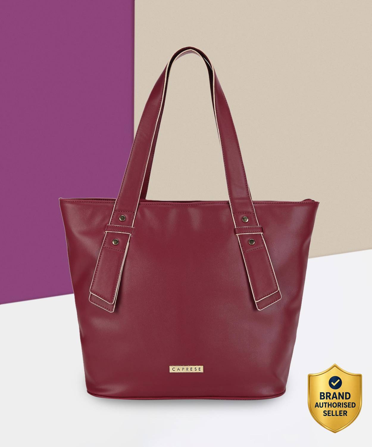 Caprese Men & Women Maroon Hand-held Bag
