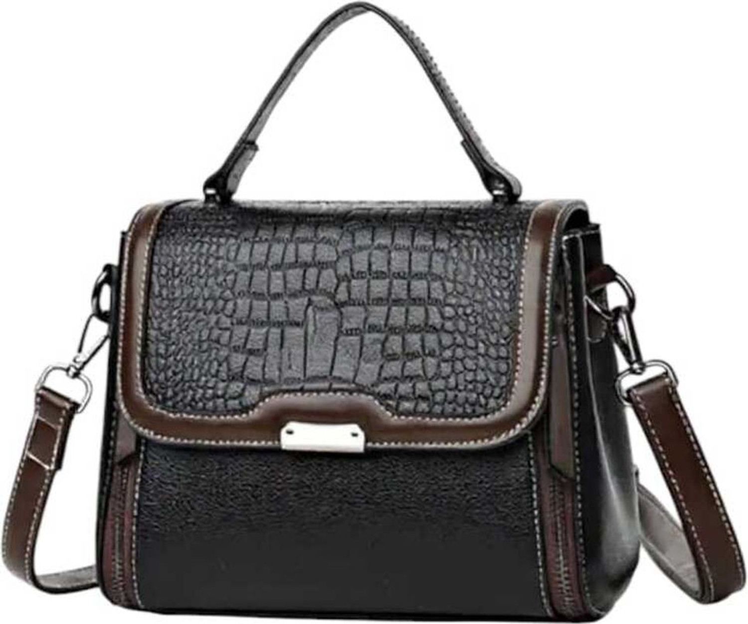 Image of Fantastiqo Women Black Messenger Bag