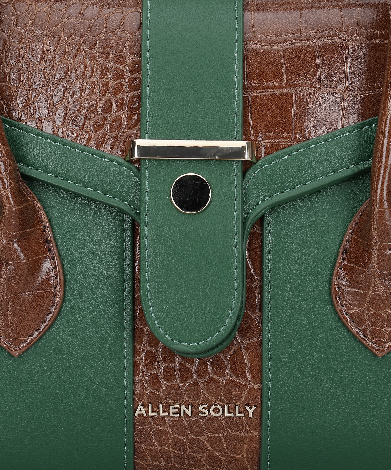 Image of Allen Solly Women Green Satchel