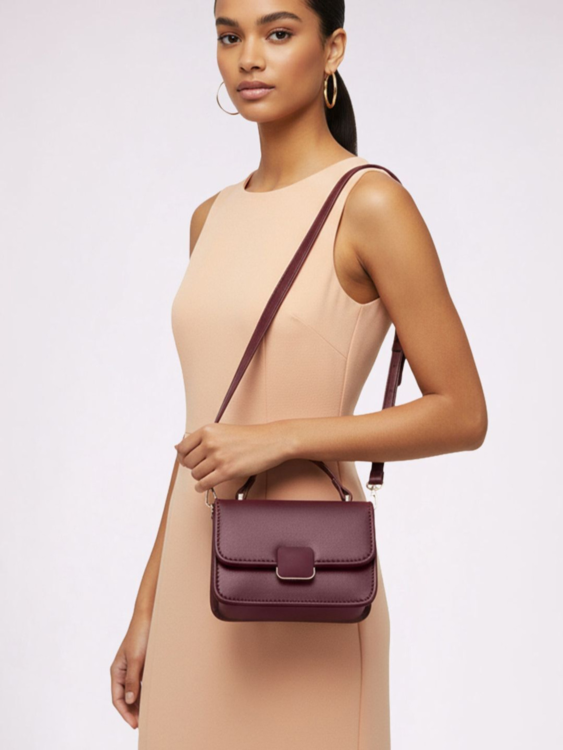 Image of Dressberry Women Maroon Satchel