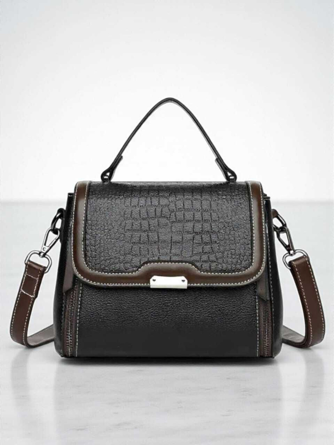 Image of Fantastiqo Women Black Messenger Bag