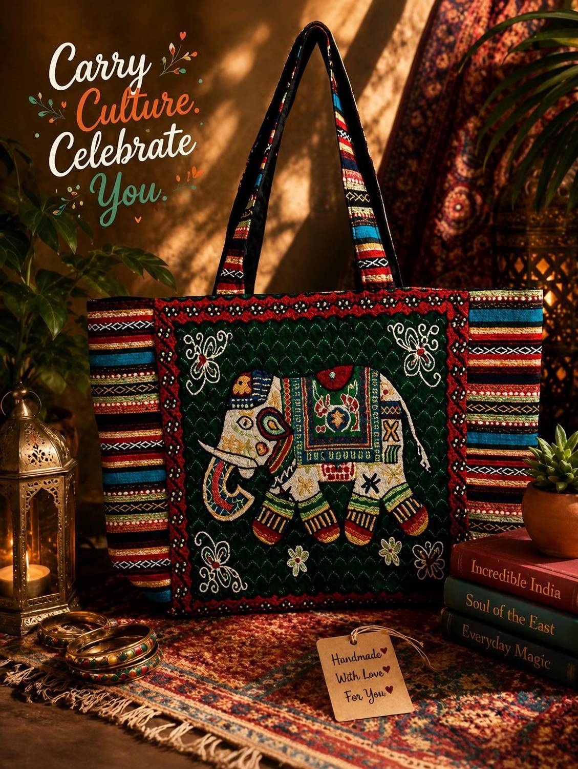 Alwaysshining Women Green Handbag