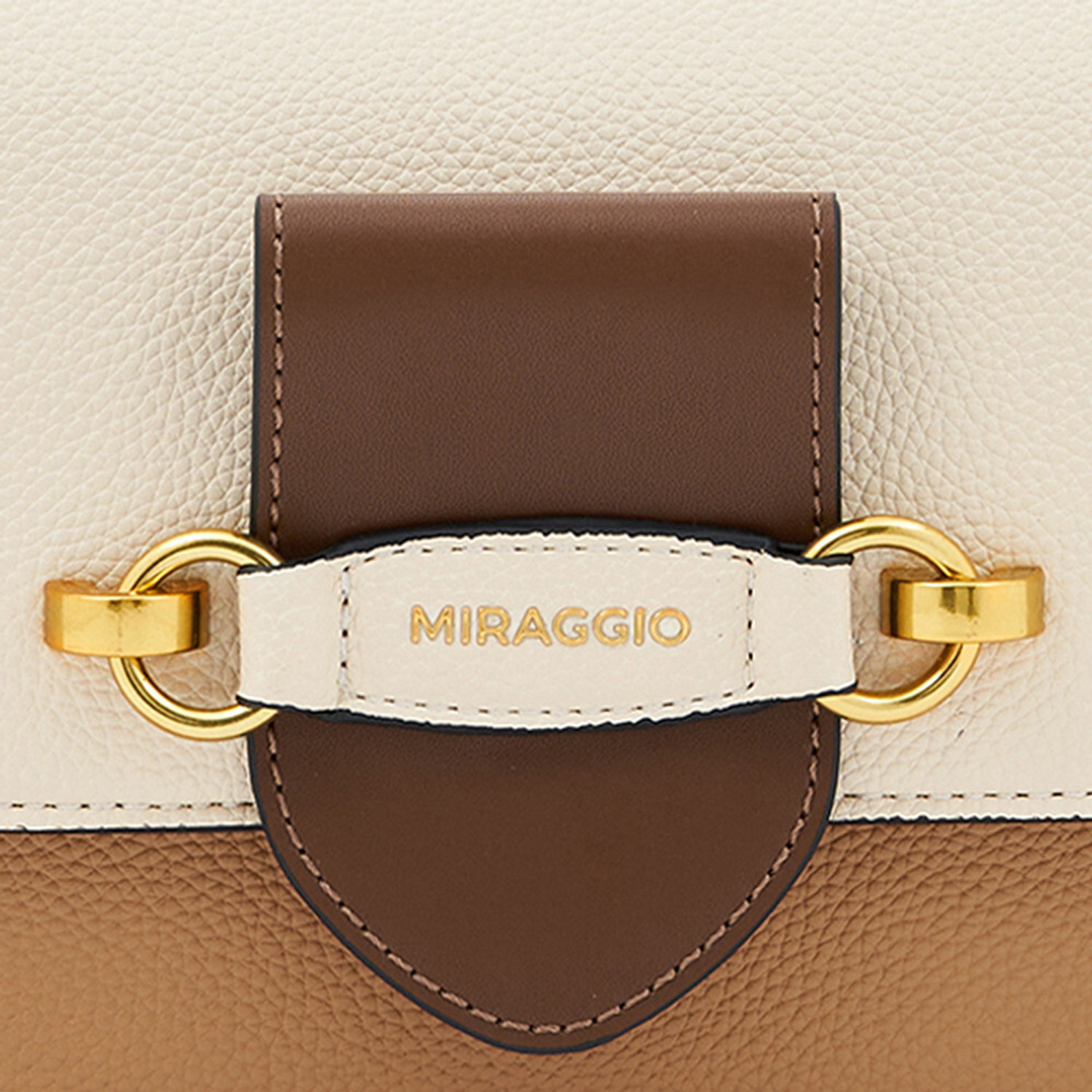 Image of Miraggio Women Beige Shoulder Bag