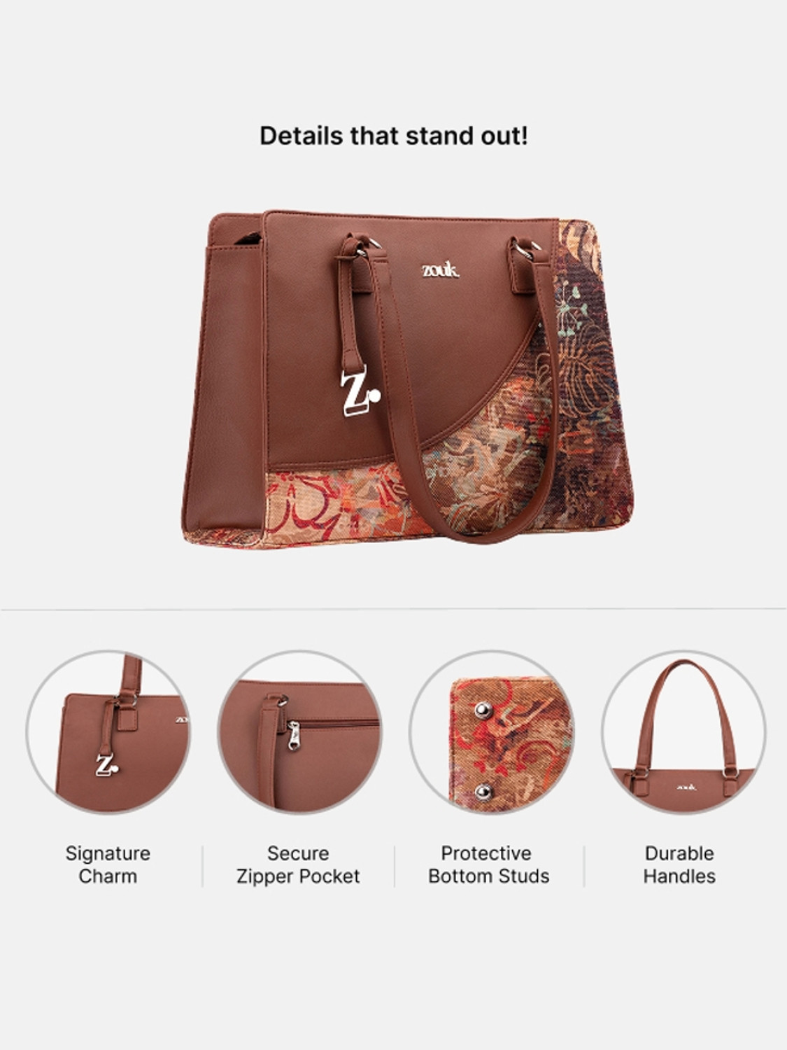 Image of ZOUK Women Multicolor Tote